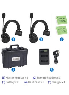 Waero Duplux Digital Wireless Foldable Headset With Hardcase 2 Pack & HUB