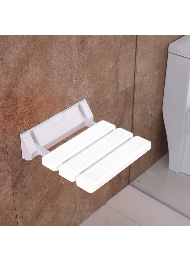 HURRISE HURRISE Bathroom DropLeaf Stool Aluminium Alloy Frame Folding Bathroom Seat Anti Slip Showering Chair Home Office Public Foot Rest Stool  - Image 5