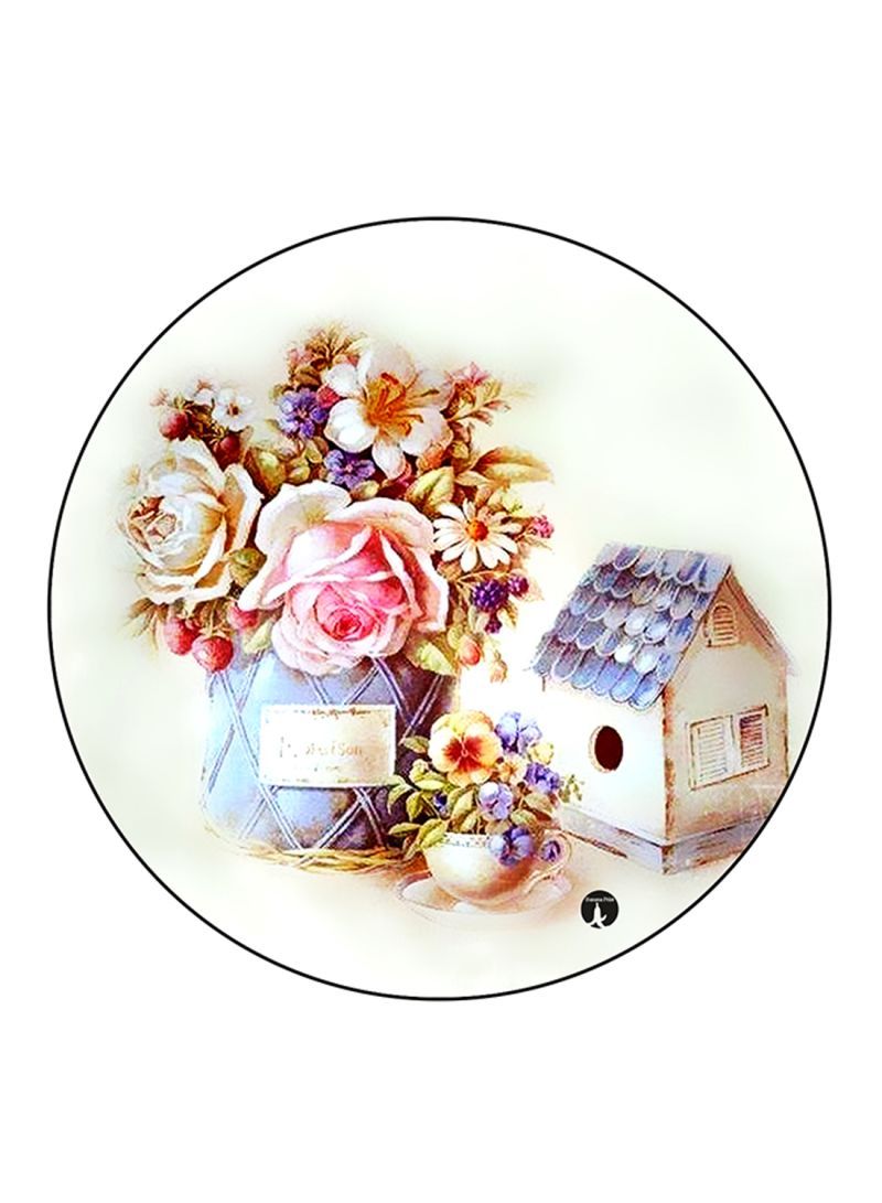 Vintage Art Pattern Round  Multicolour