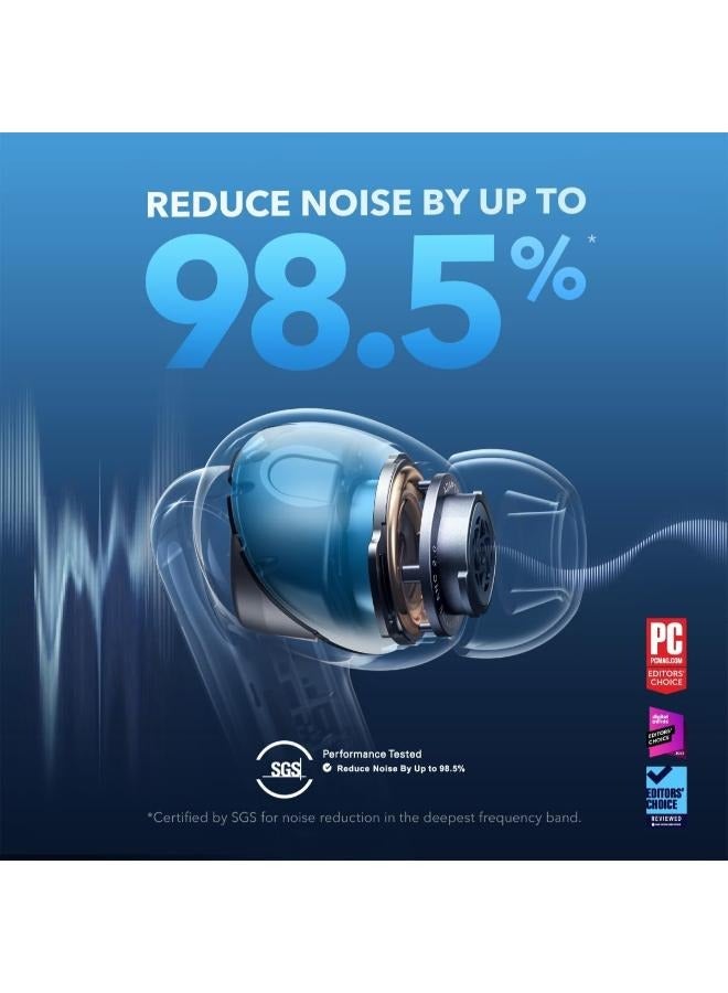 Soundcore Liberty 4 NC Earbuds, 98.5 Percent Noise Reduction, Adaptive Cancelling To Ears And Environment, Hi-Res Sound, 50H Battery, Wireless Charging, Bluetooth 5.3 - Pink - Image 2