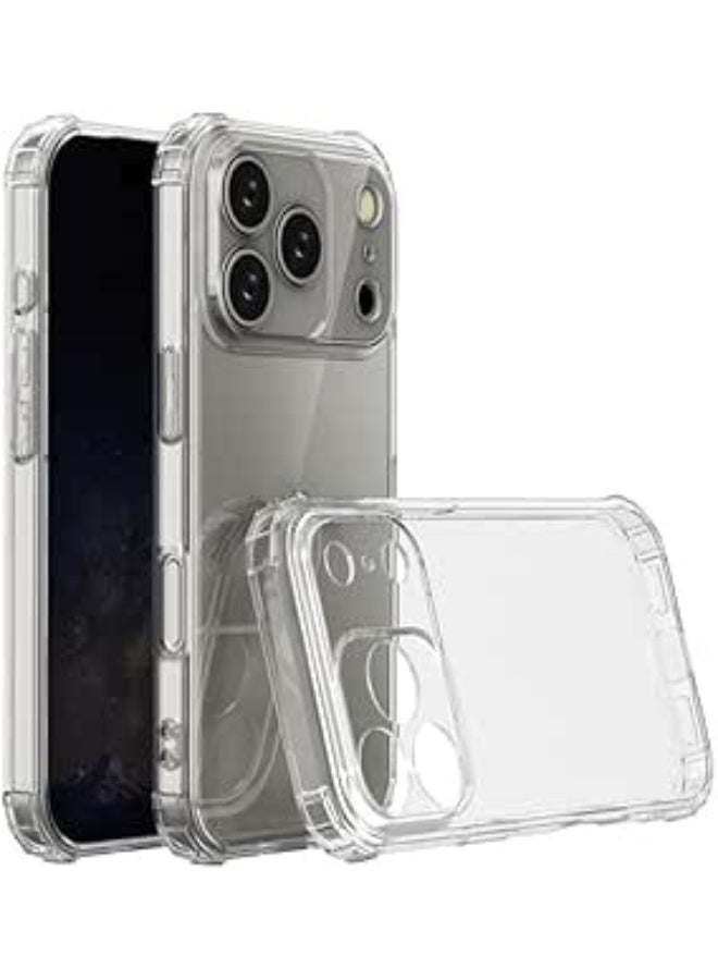 Compatible with iPhone 17 Pro  Clear Case [Shockproof] [Military Grade Protection] Soft Flexible TPU Phone Case with Reinforced Corners Fits iPhone 17 Pro, Ultra Clear - Image 1
