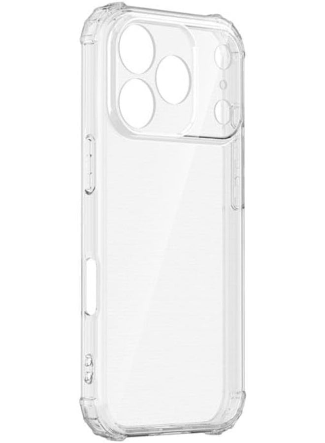 Compatible with iPhone 17 Pro  Clear Case [Shockproof] [Military Grade Protection] Soft Flexible TPU Phone Case with Reinforced Corners Fits iPhone 17 Pro, Ultra Clear - Image 2