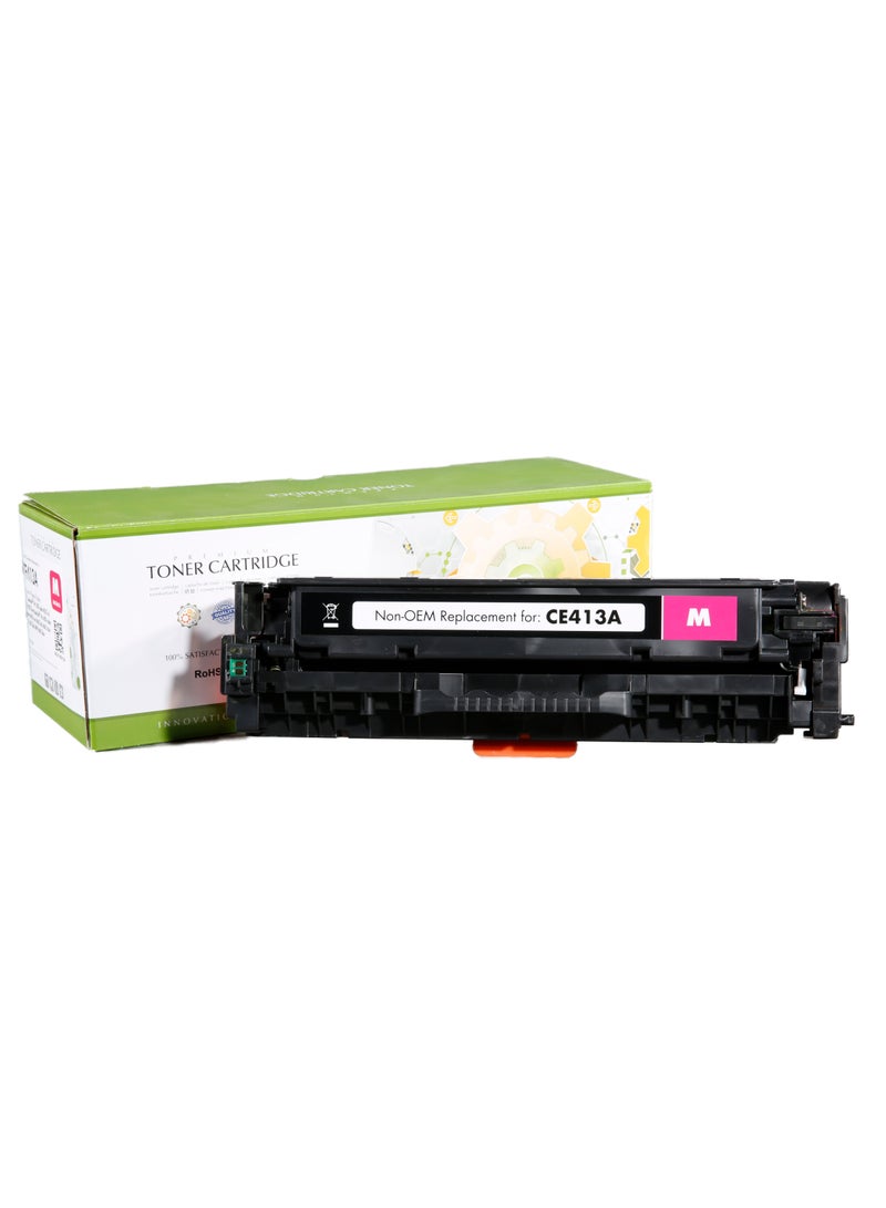 Magenta Premium Compatible Replacement Cartridge For HP CE413A/305A (2600 pages) compatible with HP Color LaserJet Pro 300 M351/M375, and HP Color LaserJet Pro 400 M451/M475, Powered by Static Control