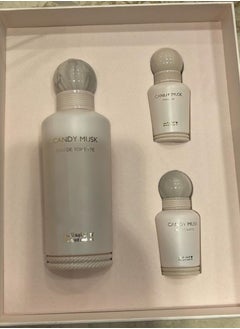 Al majed oud Candy Musk Perfume Set 150 ml +15ml + Oil 15 ml  - Image 2