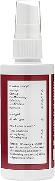 Q+A QA Hyaluronic Acid Face Mist Hyaluronic Acid Betaine protective Aloe Vera and glowy Glycerin create instant rejuvenation 100ml - Image 2