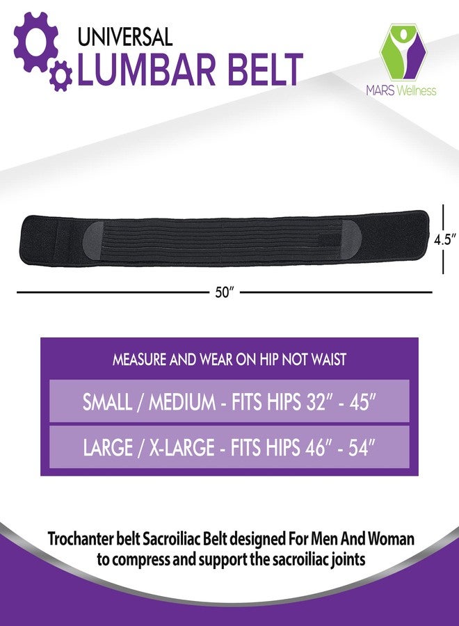 MARS WELLNESS Sacroiliac Support SI Loc Hip Belt for Men and Women Lumbar Lower Back Joint Pelvic Posture Support - Small/Medium - Image 2