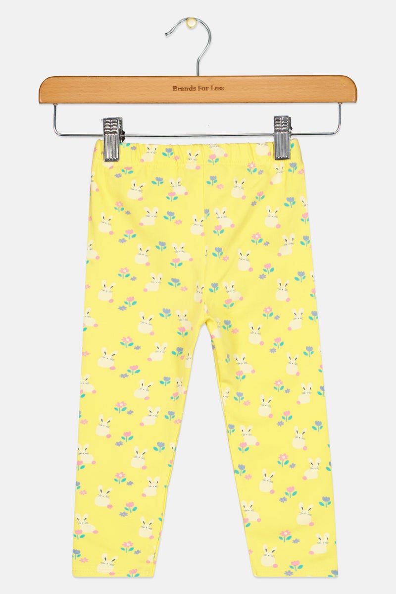 Hamleys Toddlers  Girl Floral Print Leggings, Multicolor - Image 2