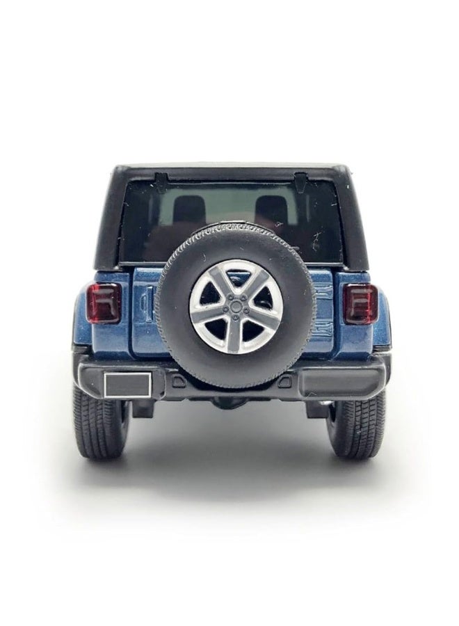 VIIGER 4 Door Wrangler Sahara Hard Top SUV Model Car Diecast Toy Cars 1/32 Scale Metal Vehicle Children's Die-cast Vehicles, Doors Open, Light Sound, Toys for Boys Gifts Kids Adults Men Collection, Blue - Image 5