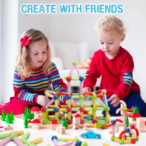 Sky Tech® Magnetic Sticks Building Blocks for Kids Toys for Girls | Magnetic Toys for Boys Age 3+Year 4 5 6 7 8 10 12 14 Old Educational Stem Learning Magnet Stick with Balls Game 36 Pcs - Image 2