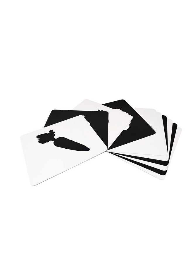 BRAINSMITH - Brainsmith Flash Card for Babies - Vegetable Learning, High-Contrast Picture Cards Set for New Born Baby and Infants (0-6 month old) - Sight and Brain Development - Image 1
