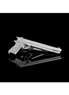 Generic Creative Gold Tie Clip Elegant Accessory for Men J0110 silver Pistol 