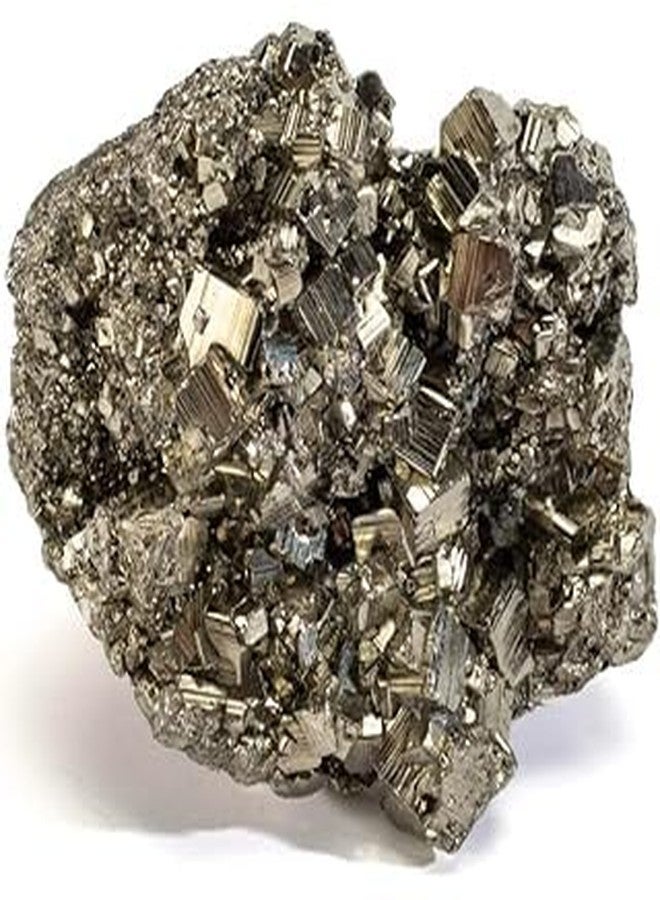 SAINTIMO ® Pyrite Stone Original Stone for Wealth and Bussiness Luck/Vastu/Working Table Decore with Increased Will power and Manifestation.(weight 80 to 100 grams.) - Image 2
