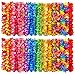 Seifar 120 Packs Hawaiian Luau Leis Bulk Tropical Hawaii Theme Silk Flower Necklace Summer Beach Party Decorations Birthday Party Favors - Image 3