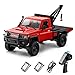 Dodoore RC Truck with Crane 112 Scale RC Crawler MN82T Remote Control Car 24GHz 4WD All Terrain Off Road Pickup Truck Wrecker Vehicle with Lights for Adults Red - Image 2