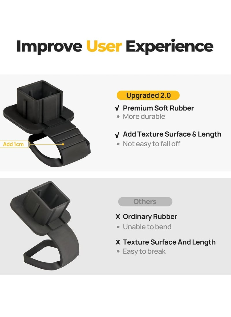 Oasisgalore 2 Inch Trailer Hitch Cover Tube Cover Plug Cap Rubber Fits 2 Inch Receivers Class 3 4 5 (2 Packs)  - Image 4