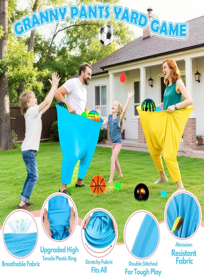 EULRGAUS Granny Pants Yard Game, Tossing Game Set with 20 Bouncy Balls & 10 Water Balls for Kids Adults, Family Outdoor Party Game for Carnival, Field Day, Reunion, Birthday Backyard & Lawn - Image 2