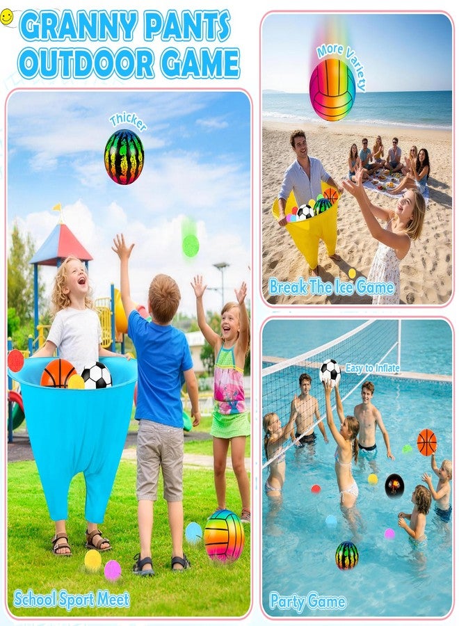 EULRGAUS Granny Pants Yard Game, Tossing Game Set with 20 Bouncy Balls & 10 Water Balls for Kids Adults, Family Outdoor Party Game for Carnival, Field Day, Reunion, Birthday Backyard & Lawn - Image 3