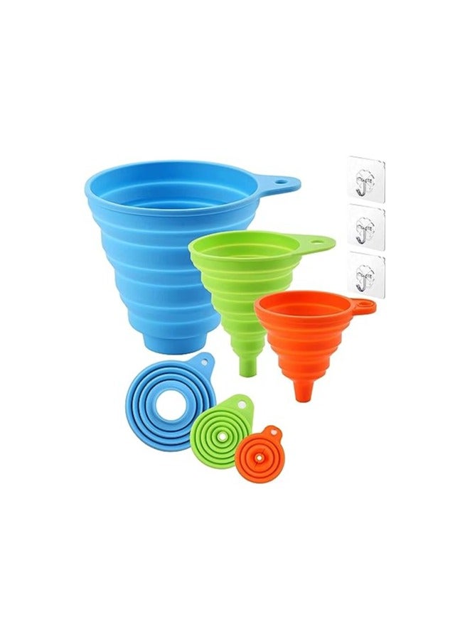 Spaceshoop Foldable Silicone Funnel Multicolour - Image 1