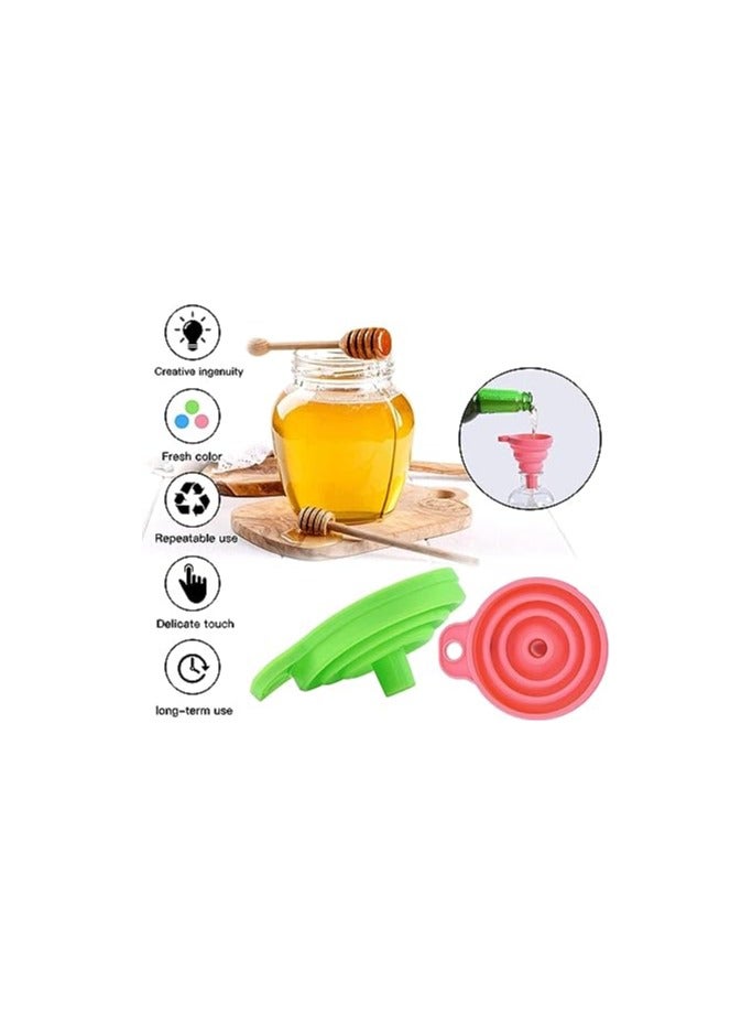 Spaceshoop Foldable Silicone Funnel Multicolour - Image 2