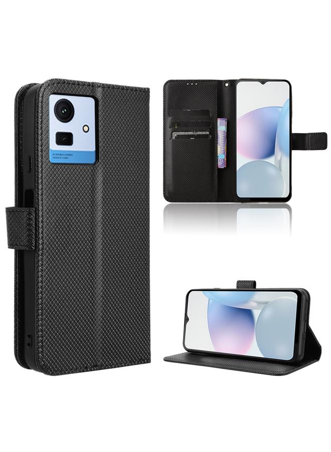 Green Tiger Case For Cubot Note 50 Diamond Texture Leather Phone Case - Image 1