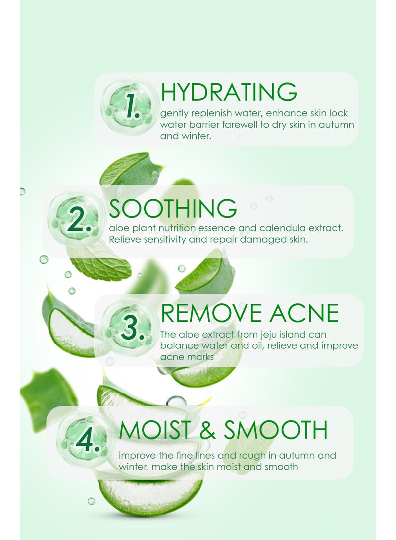 Kanza جل الصبار الطبيعي 300 جرام للوجه والجسم - جل مرطب ومنعش - التحكم في الزيوت - تنظيف عميق - تفتيح لون البشرة - تقليص المسام - كريم جل للوجه مع مستخلصات طبيعية - Image 3