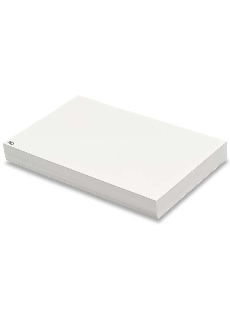 FIS® Record Cards or Index Cards, Size:8"x5" Inches (203x127mm), Two Sides Plain No Ruled, 180gsm, 100 Sheets Per Packet,Packet of 3 Pieces, White Color-FSIC85-180WH-3 - Image 2