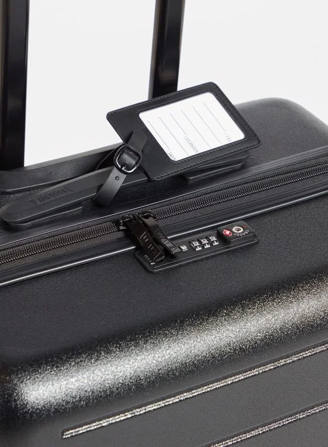 Wave Textured Hardcase Luggage Trolley Bag with Retractable Handle
