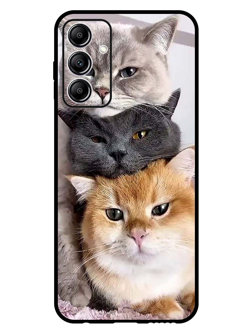 Theodor Protective Case Anti Scratch Shock Proof Bumper Cover For Samsung Galaxy A35 Cats - Image 1