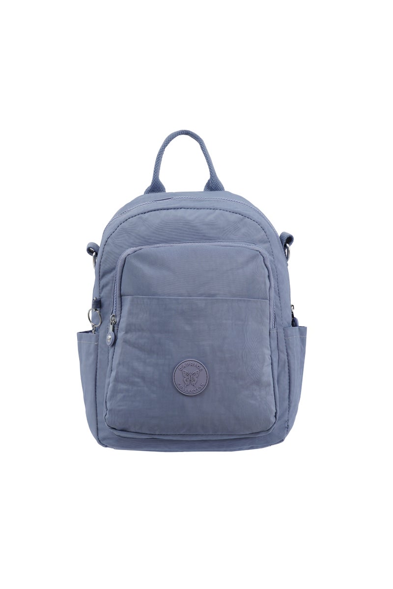 CAPRICE COLLECTION Unisex AllDay Small Backpack – Waterproof Nylon, Adjustable Straps, Detachable Shoulder Strap Light Blue  - Image 1