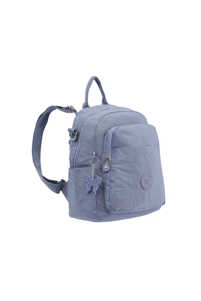 CAPRICE COLLECTION Unisex AllDay Small Backpack – Waterproof Nylon, Adjustable Straps, Detachable Shoulder Strap Light Blue  - Image 2
