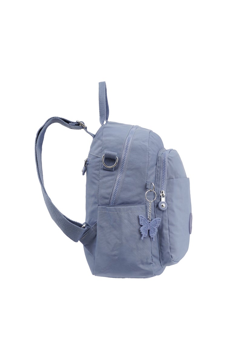 CAPRICE COLLECTION Unisex AllDay Small Backpack – Waterproof Nylon, Adjustable Straps, Detachable Shoulder Strap Light Blue  - Image 4