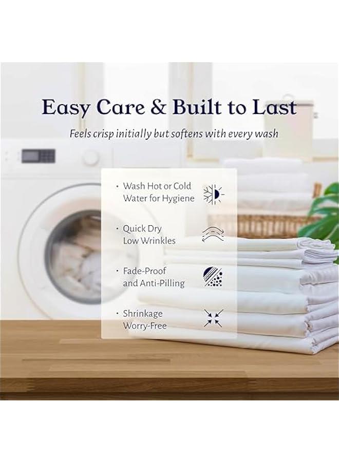 عربست ورقة ملاءة ملكية كاليفورنية من القطن العضوي بيركال 100٪، خفيفة الوزن، مرنة، مشدودة، من ستان قطني عضوي 100٪ ، مقاس كاليفورنيا كينج ذو جيوب عميقة ، لون رمادي فاتح - Image 5