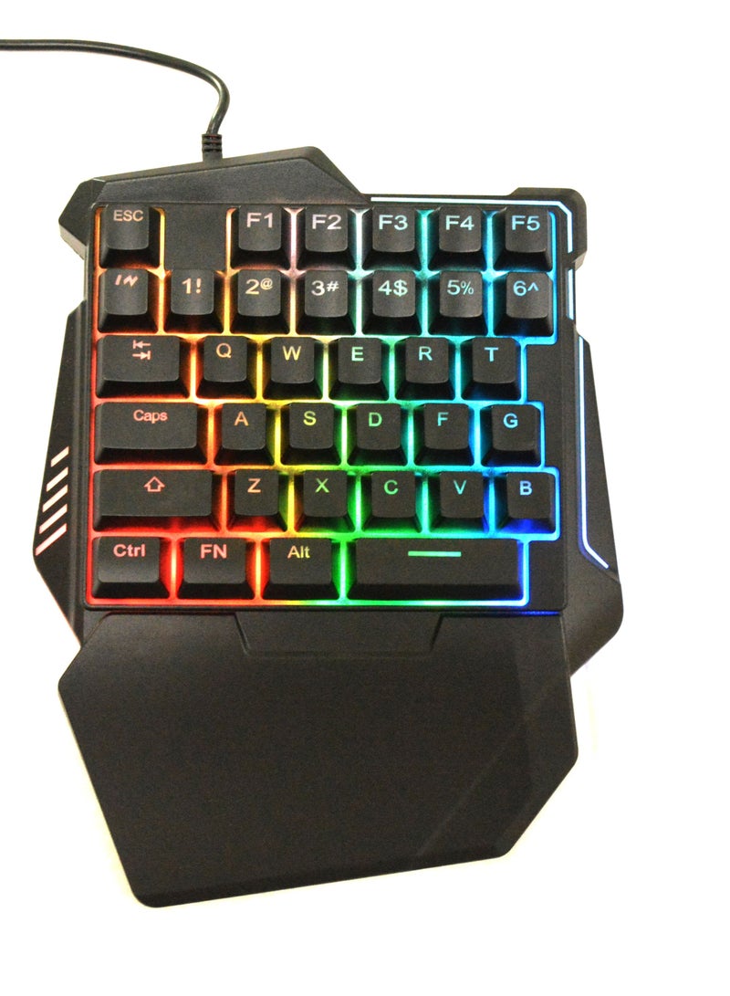 One Hand Keyboard Gaming Keyboard Light weight Keyboard