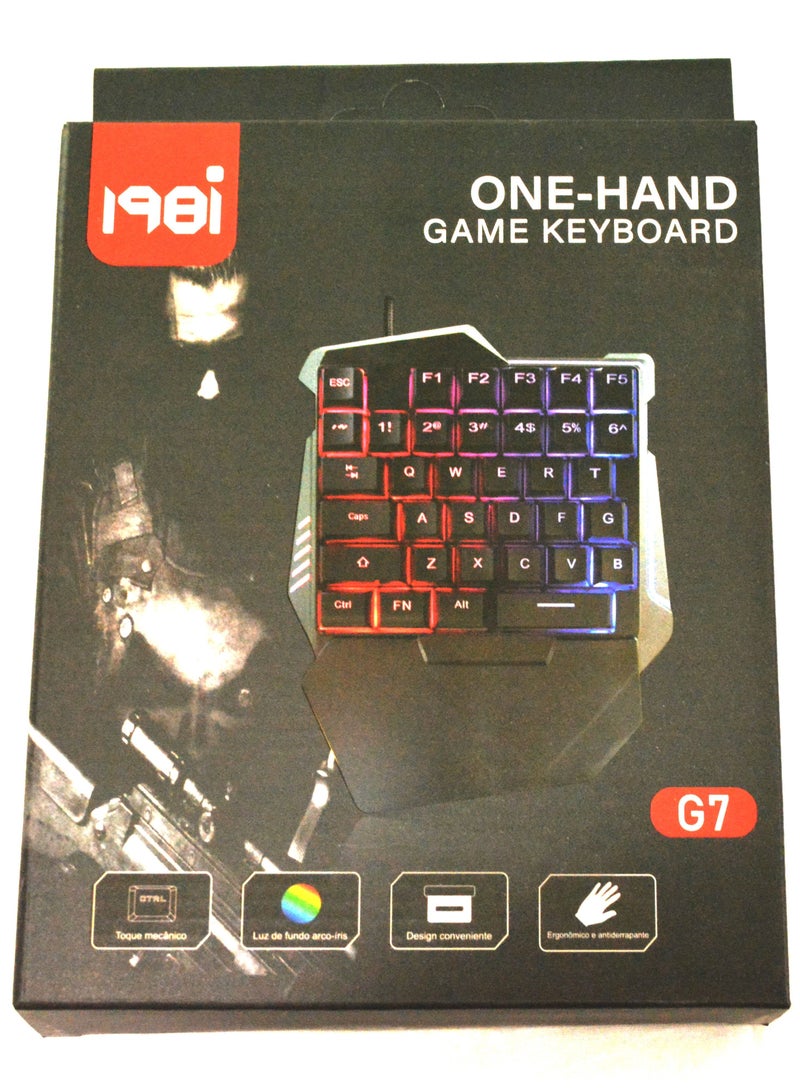 One Hand Keyboard Gaming Keyboard Light weight Keyboard