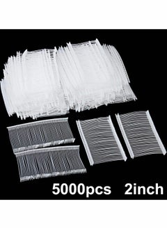 SYOSI 5000pcs 2'' Standard Tagging Attachment Fasteners Plastic Regular Garment Clothing Price Tag Label Barbs Clear  - Image 2