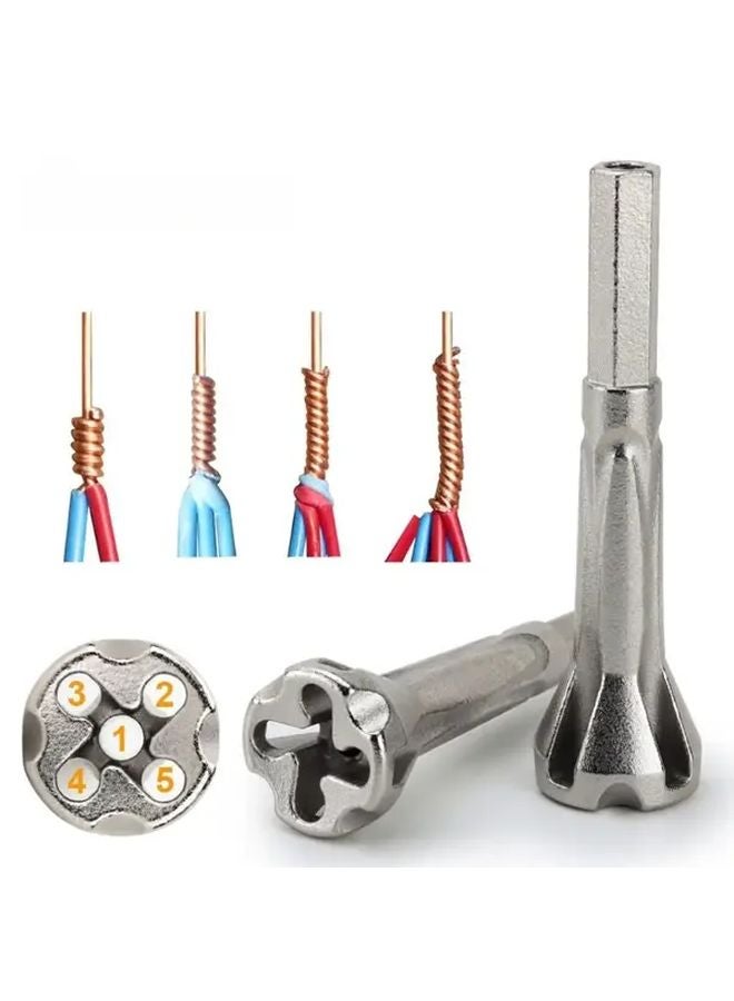 أداة توصيل الأسلاك التلقائية الثقيلة 4 × 6 مربعة 1 قطعة 5 فتحات مرمزة بالألوان 18-30 AWG - Image 2