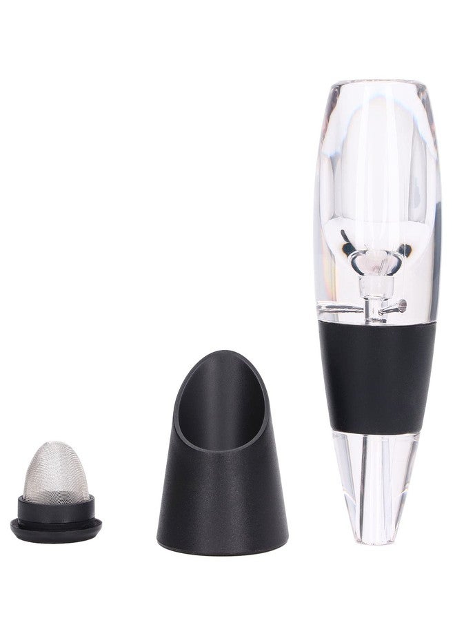 سيمي مهوية نبيذ، مصنوعة من البلاستيك، مزودة بفلتر شبكي، هيكل شفاف، مثالية لعشاق النبيذ، للعائلة والأصدقاء - Image 1