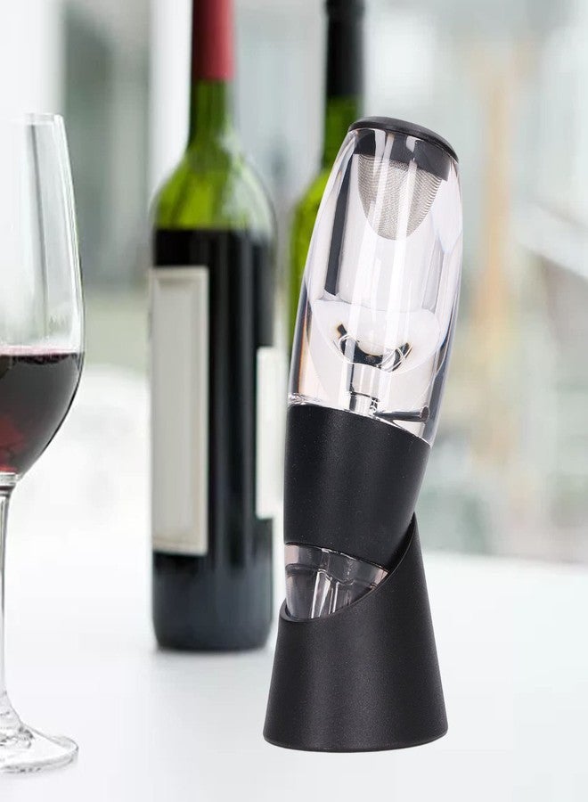 سيمي مهوية نبيذ، مصنوعة من البلاستيك، مزودة بفلتر شبكي، هيكل شفاف، مثالية لعشاق النبيذ، للعائلة والأصدقاء - Image 5