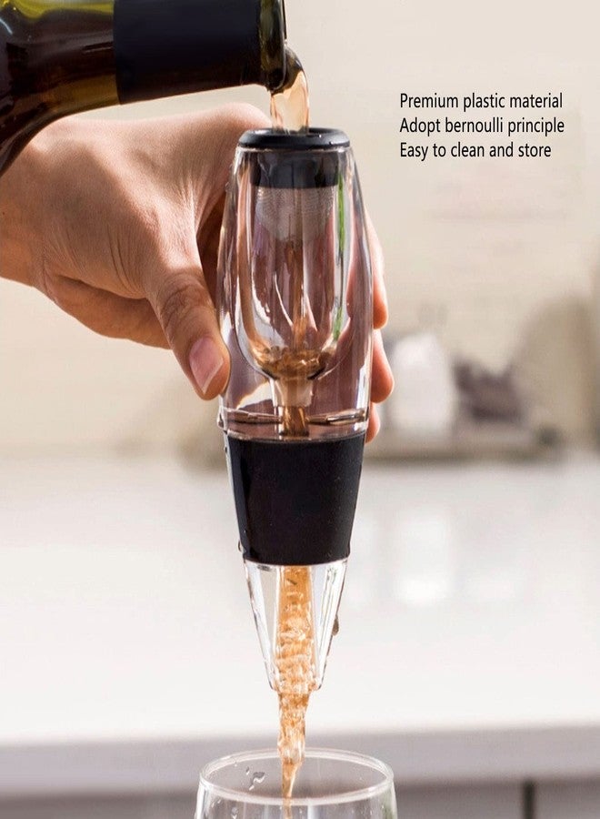 سيمي مهوية نبيذ، مصنوعة من البلاستيك، مزودة بفلتر شبكي، هيكل شفاف، مثالية لعشاق النبيذ، للعائلة والأصدقاء - Image 3