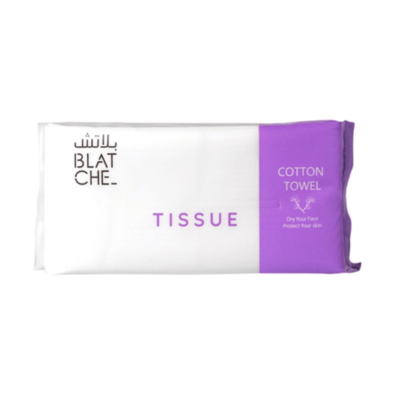 بلاتش مناديل قطنية طبيعية 50 قطعة