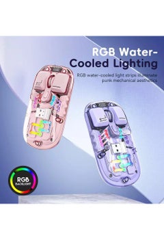 Transparent Wireless Dual-Mode RGB Bluetooth Mouse Ergonomic Universal Hots Adjustable to 1600dpi / FV-T7 black - pzsku/Z03EA47F0593E3F13CBABZ/45/_/1730108277/53797f56-b038-4fa2-ab4f-da1cf5d2d0d1