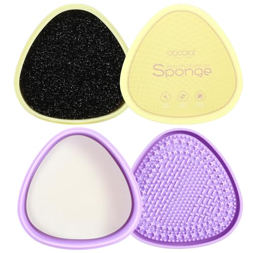Docolor Makeup Brush Cleaner - Quick Dry Sponge for Removing Shadow Color - Compact Size for Travel - Image 1