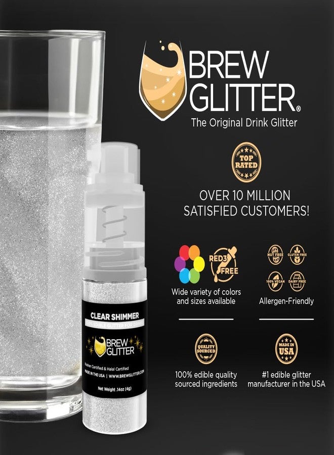Bakell Brew Glitter Edible Drink Glitter Pump 1x 4g for Cocktails, Beer, & Beverages (Clear Shimmer) - Image 3