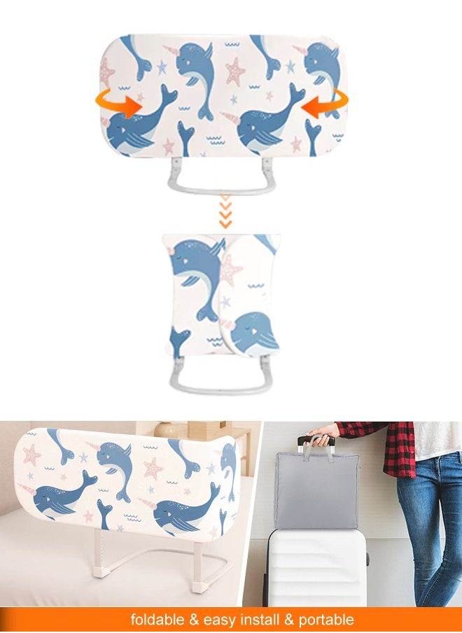 XiuWoo - Toddler Bed Rails Guard Foldable and Adjustable Crib Rail Guard, Portable Child Bed Safety Rail for Toddlers Elderly with Reinforced Anchor Safety for Cribs, Twin, Double, Full-Size Queen & King Bed - Image 1