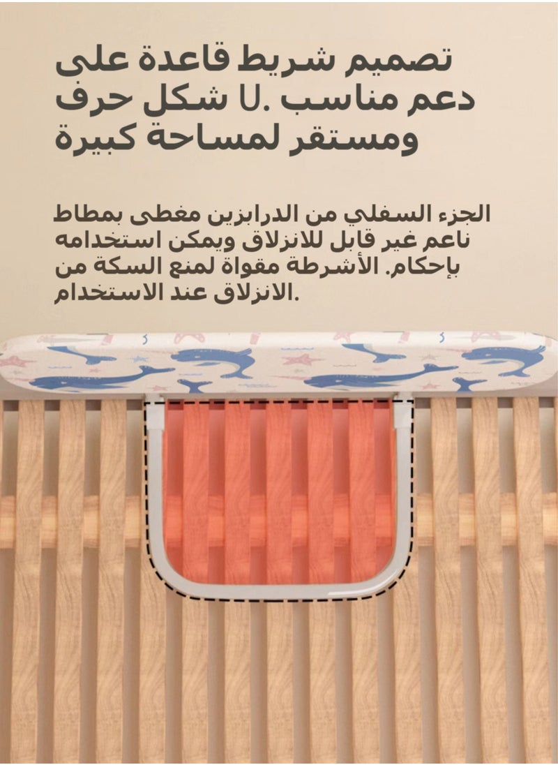 XiuWoo - Toddler Bed Rails Guard Foldable and Adjustable Crib Rail Guard, Portable Child Bed Safety Rail for Toddlers Elderly with Reinforced Anchor Safety for Cribs, Twin, Double, Full-Size Queen & King Bed - Image 1