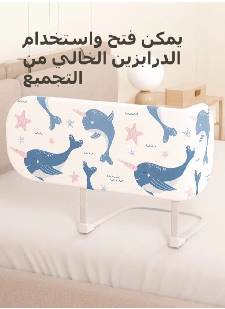 XiuWoo - Toddler Bed Rails Guard Foldable and Adjustable Crib Rail Guard, Portable Child Bed Safety Rail for Toddlers Elderly with Reinforced Anchor Safety for Cribs, Twin, Double, Full-Size Queen & King Bed - Image 1