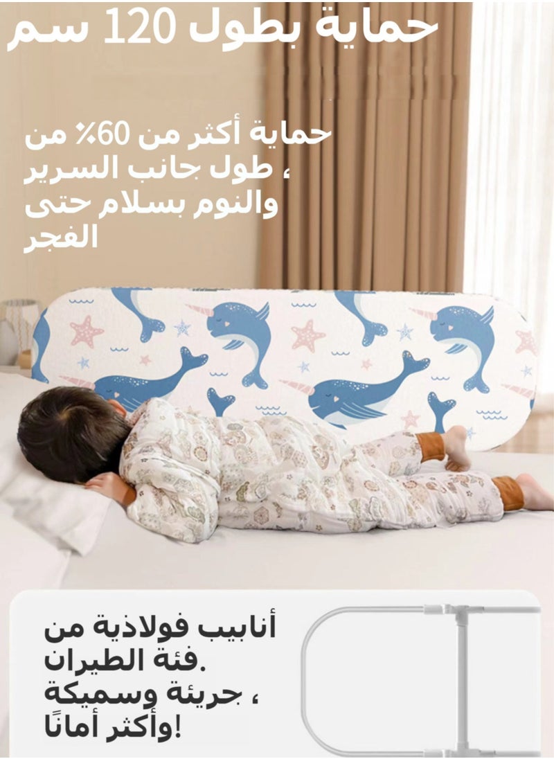 XiuWoo - Toddler Bed Rails Guard Foldable and Adjustable Crib Rail Guard, Portable Child Bed Safety Rail for Toddlers Elderly with Reinforced Anchor Safety for Cribs, Twin, Double, Full-Size Queen & King Bed - Image 1