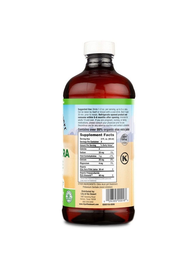 Lily Of the Desert Lily Of The Desert Aloe Vera Juice, 16 Ounce  - Image 2