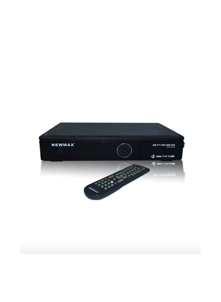 نيوماكس جهاز استقبال ستالايت Full HD 1080P USB PVR Newmax NM-771 مع Music Express و4000 قناة مع شاشة عرض بديهية  - Image 2