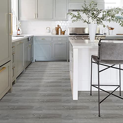 Dureidos 20-Pack 30 Sq.Ft Peel and Stick Floor Tile, Natural Grey Wood Grain Look, Self Adhesive and Waterproof Vinyl Flooring for Transfer Bathroom, Kitchen, Living Room, Bedroom - Image 4